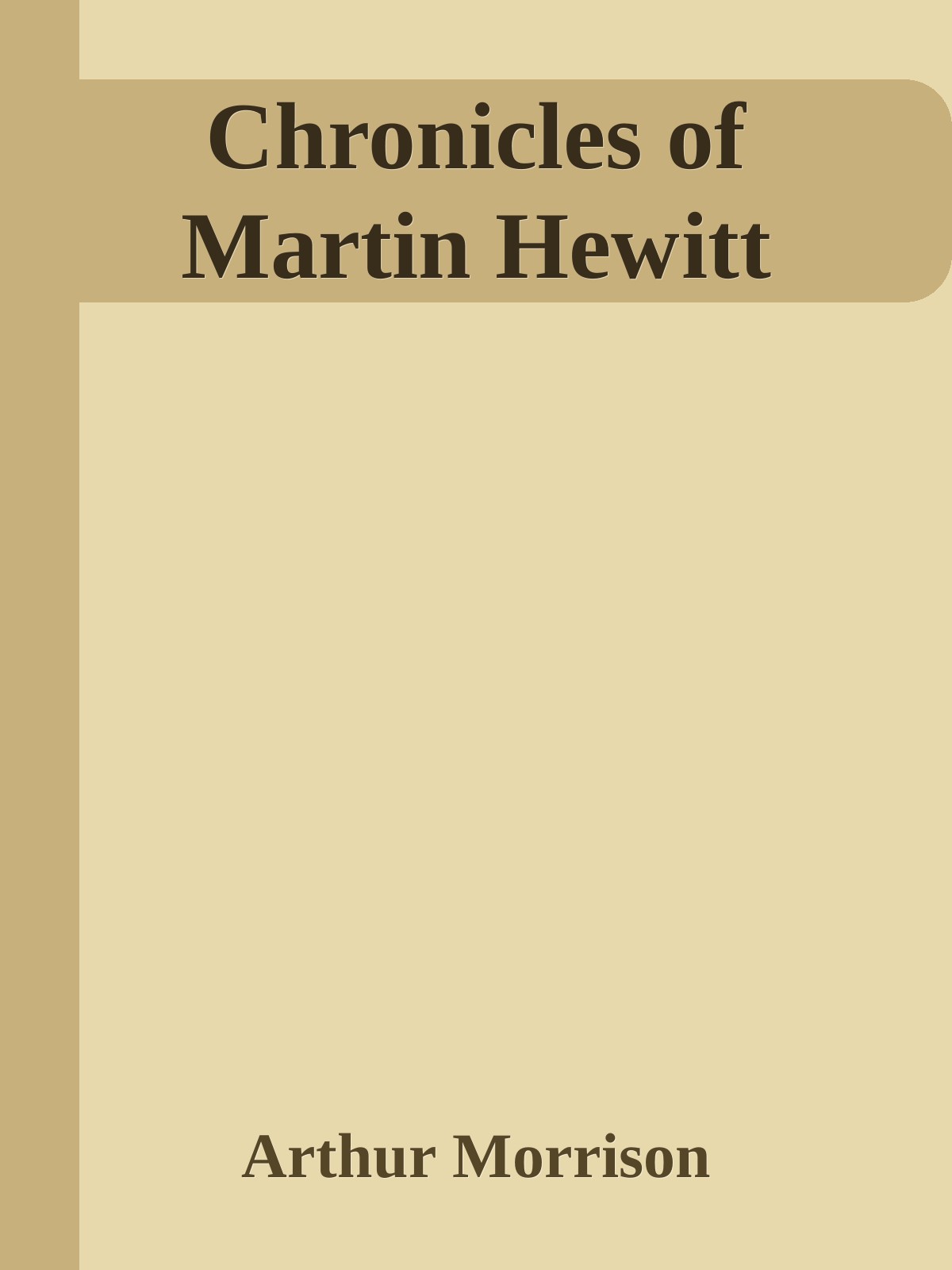 Chronicles of Martin Hewitt
